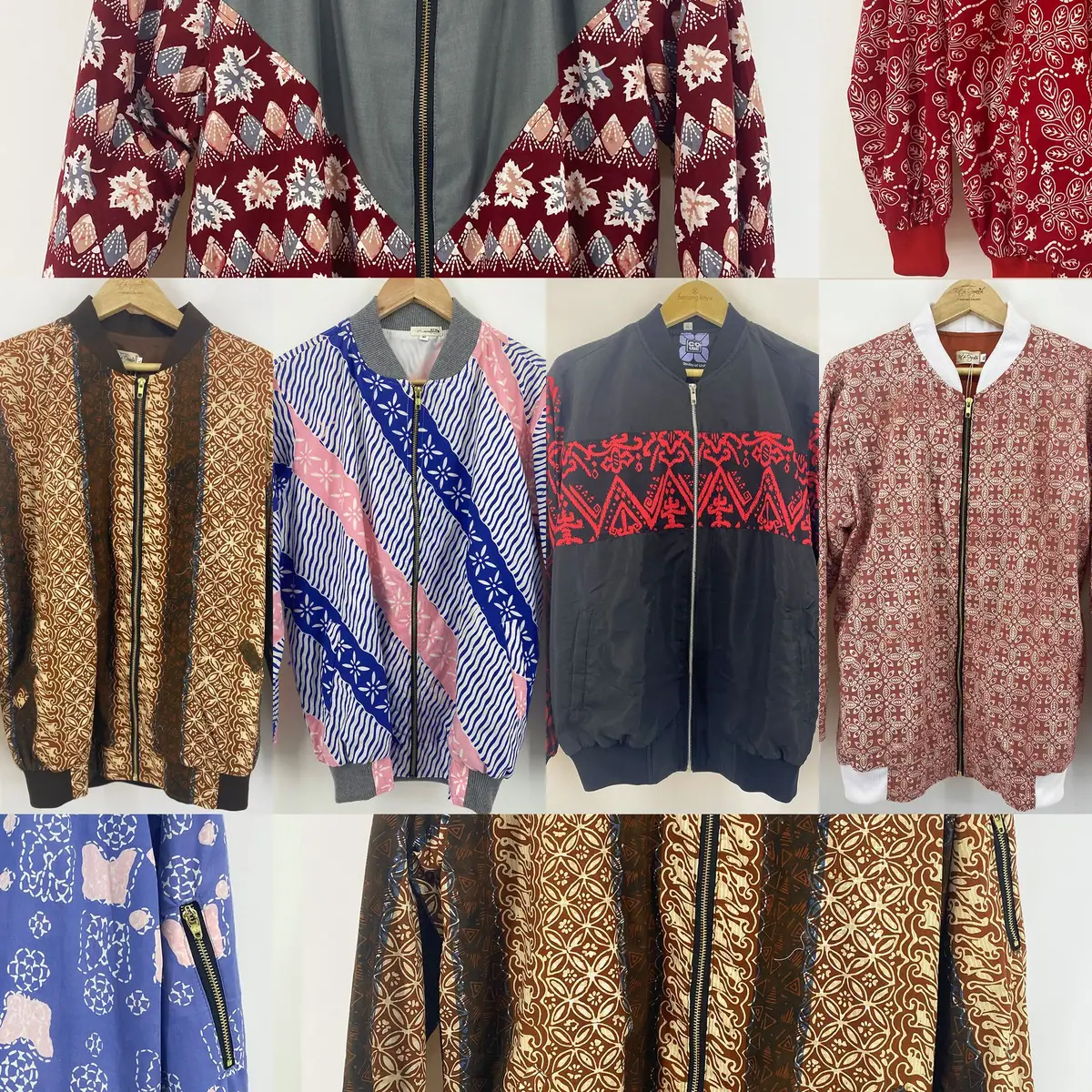 Jaket Bomber Batik