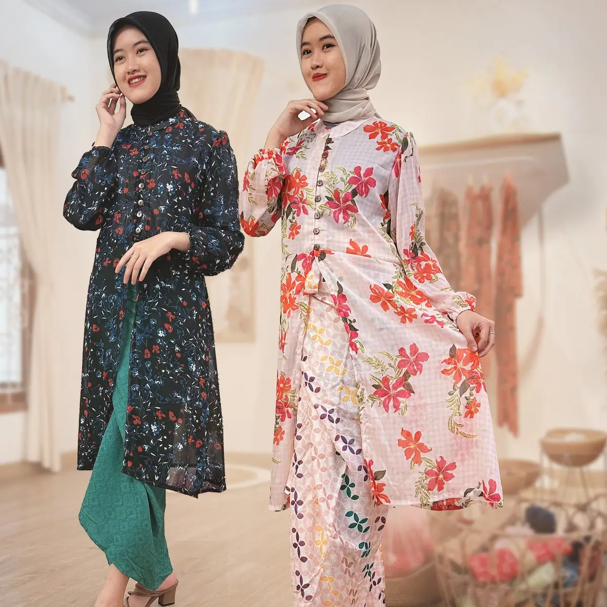 Kebaya Kutu Baru Floral