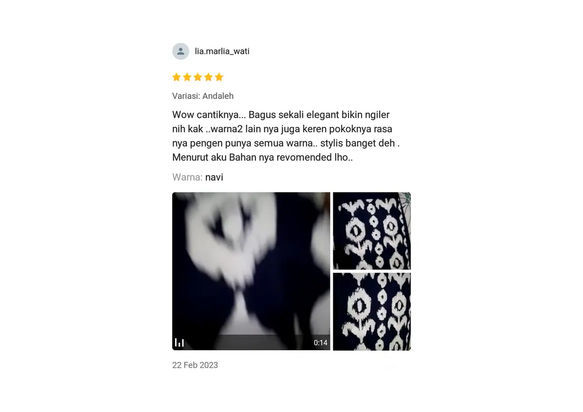Tangkapan layar ulasan pembeli (others)