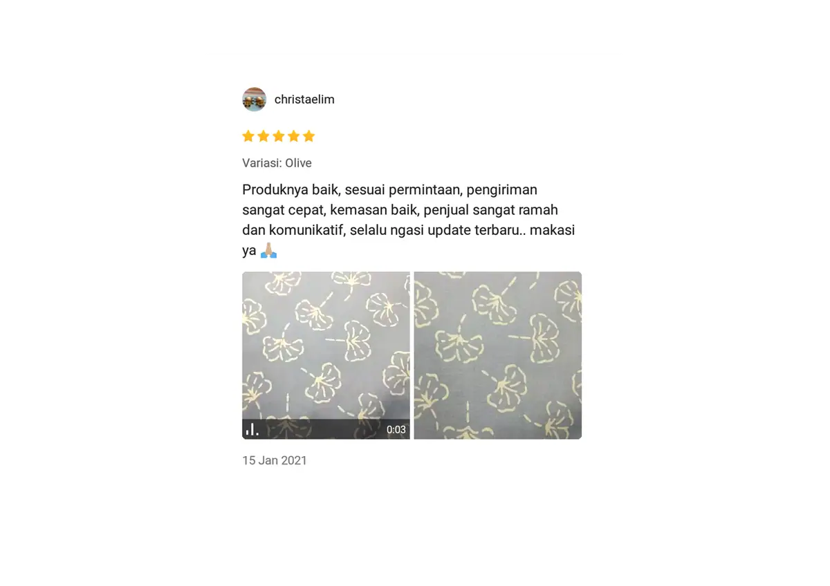 Tangkapan layar ulasan pembeli (others)