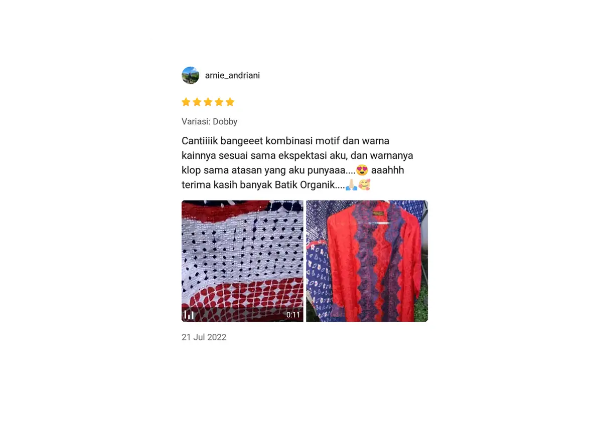 Tangkapan layar ulasan pembeli (others)