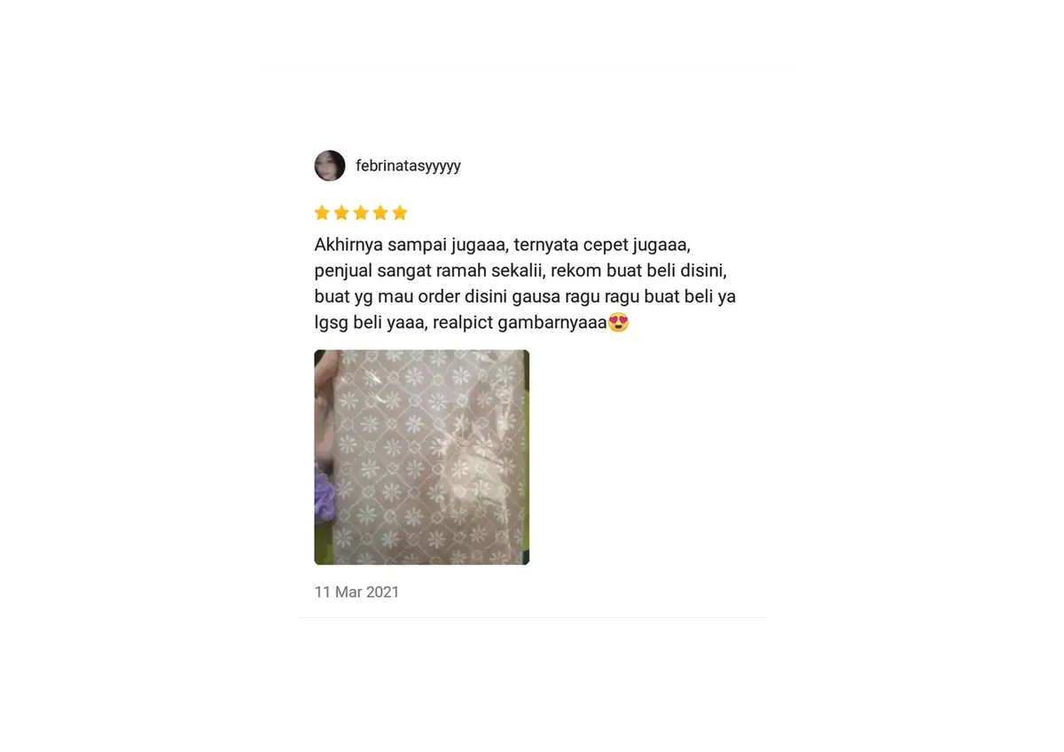 Tangkapan layar ulasan pembeli (others)